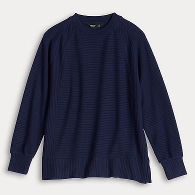 Women's Simply Vera Vera Wang Cozy Side Slit Tunic