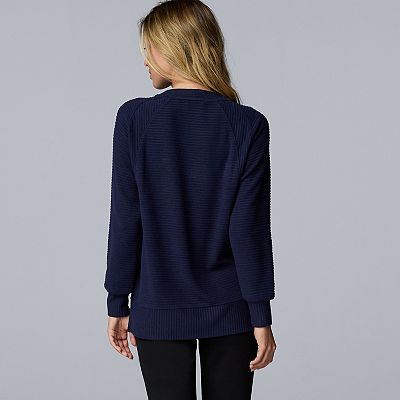 Women's Simply Vera Vera Wang Cozy Side Slit Tunic