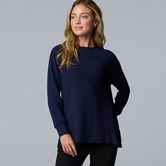 Women's Simply Vera Vera Wang Cozy Side Slit Tunic