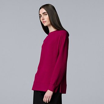 Women's Simply Vera Vera Wang Cozy Side Slit Tunic