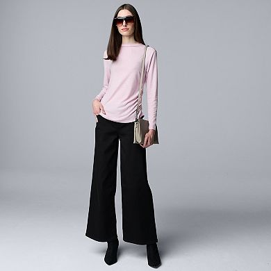Women's Simply Vera Vera Wang Ruched Mockneck Tee