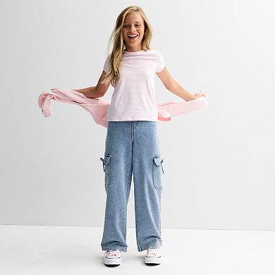 Girl's 6-20 SO® Short Sleeve Core Tee in Regular & Plus Size