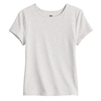 Girl's 6-20 SO® Short Sleeve Core Tee in Regular & Plus Size