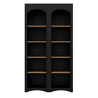 Merax Free Standing 5 tier Bookshelves, Bookcases Set of 2