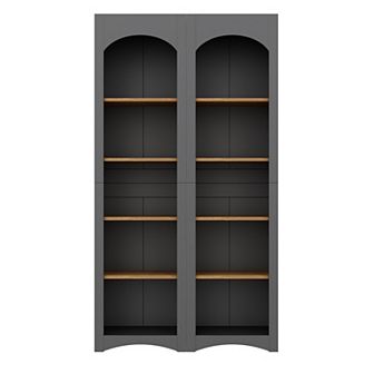 Merax Free Standing 5 tier Bookshelves, Bookcases Set of 2