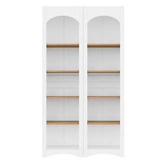 Merax Free Standing 5 tier Bookshelves, Bookcases Set of 2