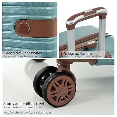 Merax Hardshell Luggage Set with TSA Lock, 360° Spinner Wheels