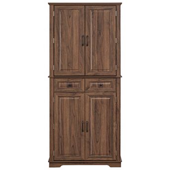 Merax 71" Tall Kitchen Pantry Cabinet with 3 Pull Out Cabinet Organizers