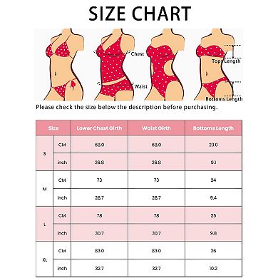 Women's Contrast Color Ribbed Bikini Sets, 2 Piece Spaghetti Straps Top Triangle Bottom Swimwear