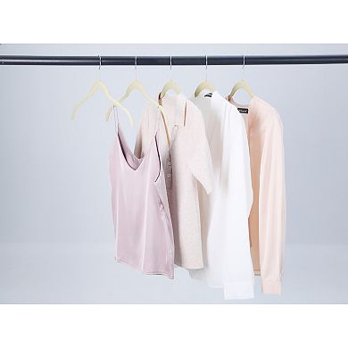 10 Packs Velvet Non-Slip Hangers, Durable Space Saving Clothes Hangers for Coats, Pants, or Shirts