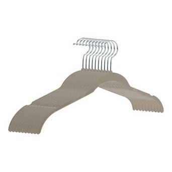 10 Packs Velvet Non-Slip Hangers, Durable Space Saving Clothes Hangers for Coats, Pants, or Shirts