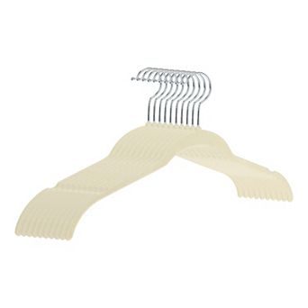 10 Packs Velvet Non-Slip Hangers, Durable Space Saving Clothes Hangers for Coats, Pants, or Shirts