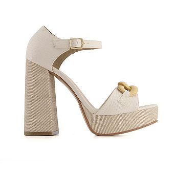 Andrea Women's Ankle Strap Platform High Heel Sandals 64961