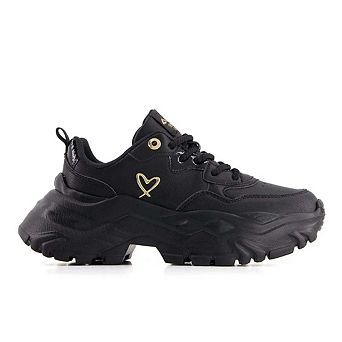 Andrea Women's Chunky Sneakers with Golden Heart 67730