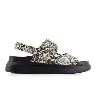 Andrea Women's Footbed Sandals with Hook and loop slingback 66756