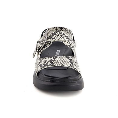 Andrea Women's Footbed Sandals with Hook and loop slingback 66756