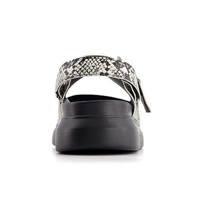 Andrea Women's Footbed Sandals with Hook and loop slingback 66756