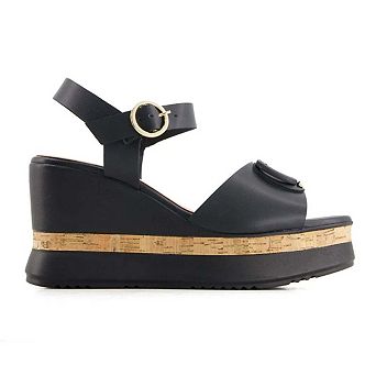 Andrea Women's Comfort Wedge Heeled Ankle Strap Sandals 66999