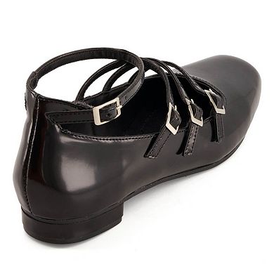 Andrea Straps and Buckles Ballerina 84982