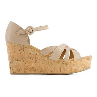 Andrea Women's Comfort Wedge Heeled Ankle Strap Sandals 67124