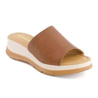Andrea Women's Ultra Comfort Slip on Sandals 66742