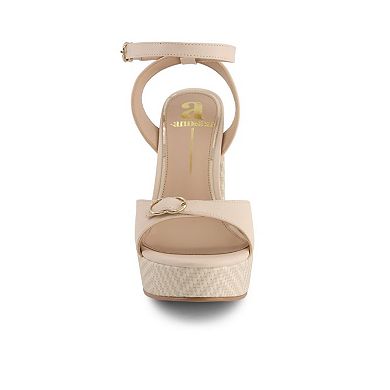 Andrea Women's Ankle Strap High Heel Sandals 65043