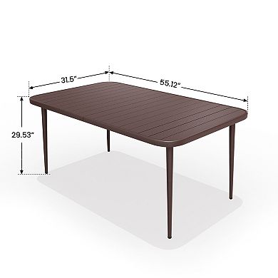 Rustic Iron Table Durable, Waterproof, and Portable for Outdoor & Camping Use