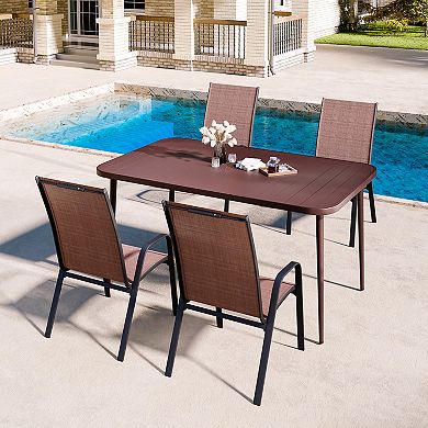 Rustic Iron Table Durable, Waterproof, and Portable for Outdoor & Camping Use
