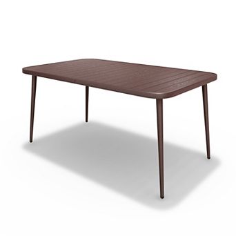 Rustic Iron Table Durable, Waterproof, and Portable for Outdoor & Camping Use