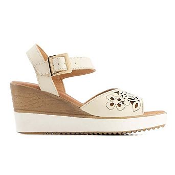 Andrea Women's Wedge Heel Ankle Strap Platform Sandals 68321