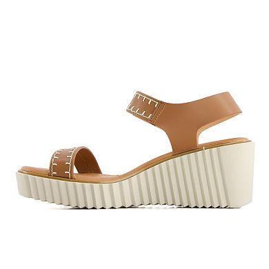 Andrea Women's Wedge Sandals EZ Closure 84806