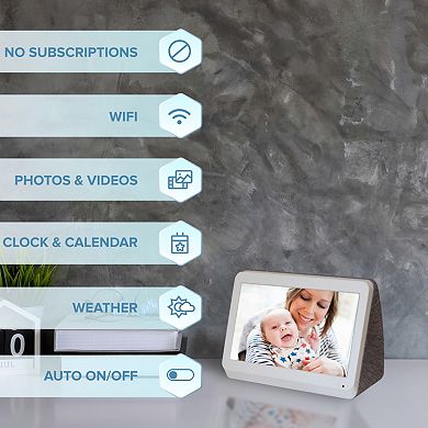 Simply Smart Home MyLuma Digital Photo Frame with Clock and Calendar Features