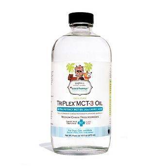 Cocotherapy Triplex Mct-3 Oil - Ultra Potency Mct Oil Plus Lauric Acid - 16 Fl. Oz. Glass Bottle