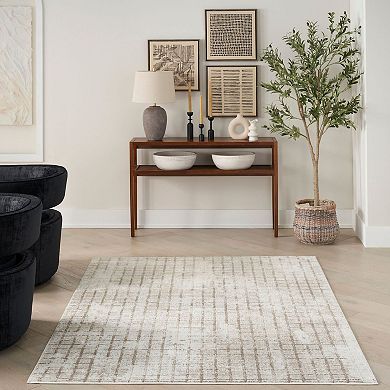 Nourison Dew Vintage Grid Indoor Area Rug