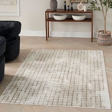 Nourison Dew Vintage Grid Indoor Area Rug