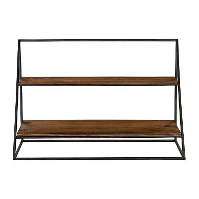 Lander Rustic Hanging Wall Shelf