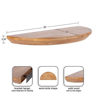 Colter Wood Floating Table Shelf