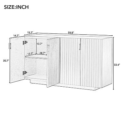 Merax Buffet Cabinet with Storage, Sideboard Cabinet