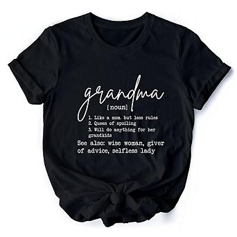 Grandma Definition T-Shirt, Funny Tee for Grandmothers
