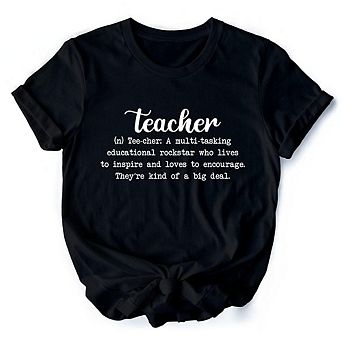 Teacher Definition T-Shirt, Inspirational Quote Tee for Educators
