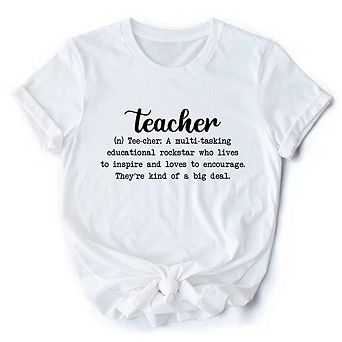Teacher Definition T-Shirt, Inspirational Quote Tee for Educators