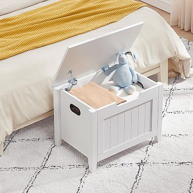 Storage Chest, Storage Trunk with Safety Hinge, Storage Bench, Wooden Storage Organizer, Shoe Bench