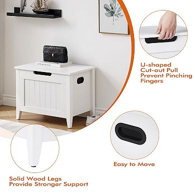 Storage Chest, Storage Trunk with Safety Hinge, Storage Bench, Wooden Storage Organizer, Shoe Bench