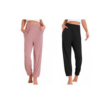 2 pc Women's Pajama Pants Soft Comfy Pj Pants Lounge Pants Sleepwear with Pockets