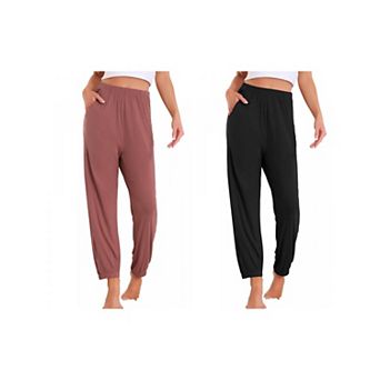 2 pc Women's Pajama Pants Soft Comfy Pj Pants Lounge Pants Sleepwear with Pockets