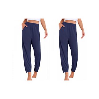 2 pc Women's Pajama Pants Soft Comfy Pj Pants Lounge Pants Sleepwear with Pockets