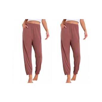 2 pc Women's Pajama Pants Soft Comfy Pj Pants Lounge Pants Sleepwear with Pockets