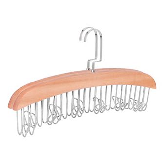 2 pc Bra and Belt Hangers, 8 Hooks Wood Tank Top Hanger for Closet Organizer, Space Saving Storage
