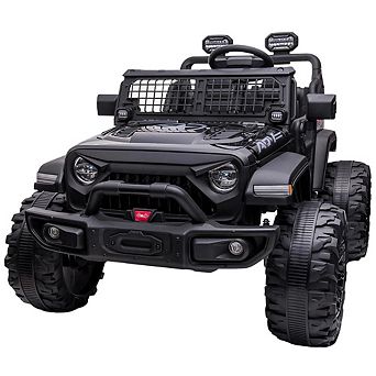 24V 2 Seaters Kids Ride Truck with Remote Control, 9AH Battery, Two 120W Motors, 20 inch Seat