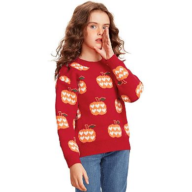 Girls Sweater Pullover Cable Knit Long Sleeve Turtleneck Chunky Warm Top